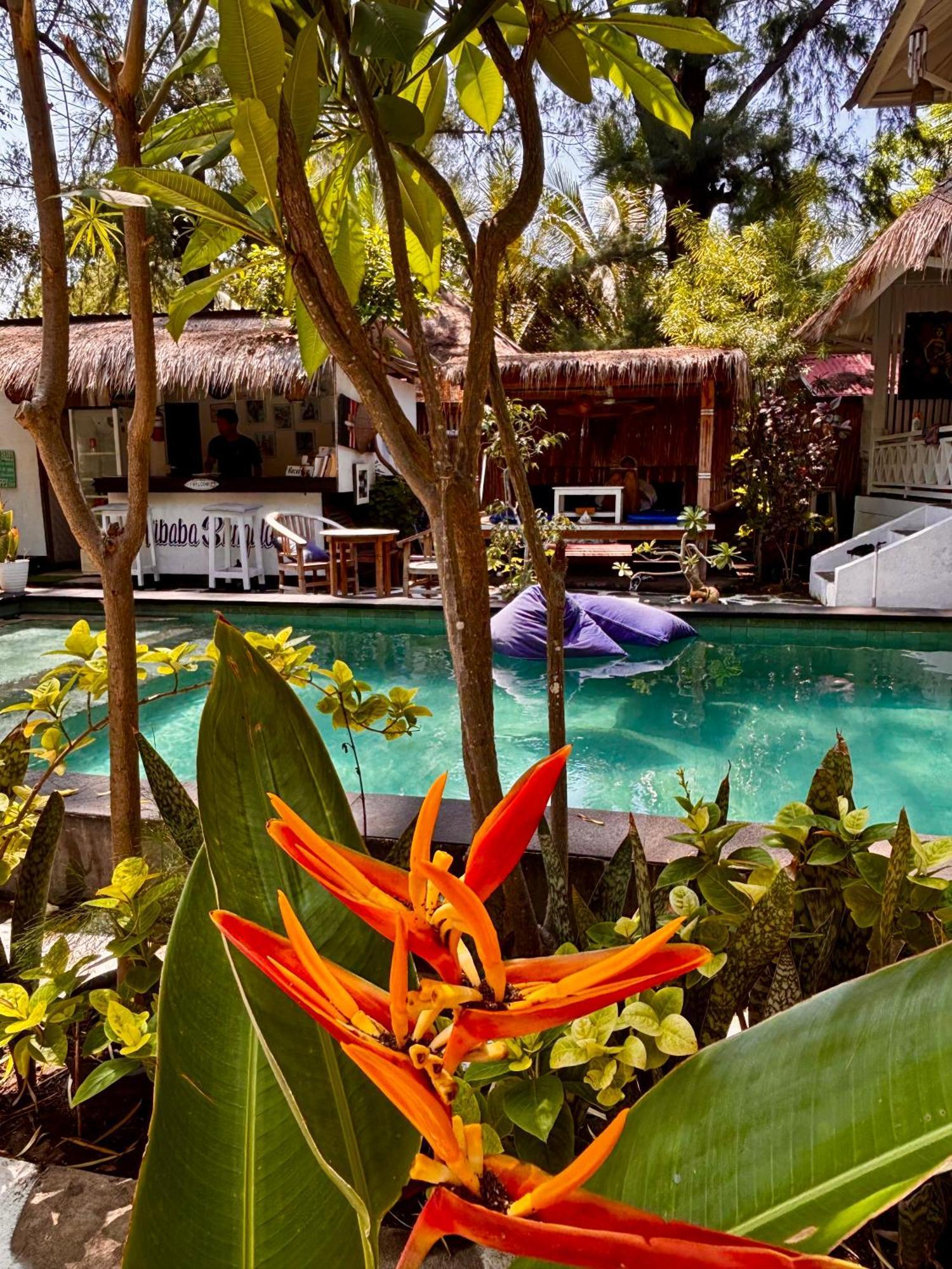 Alibaba Bungalows Gili Air Bagian luar foto
